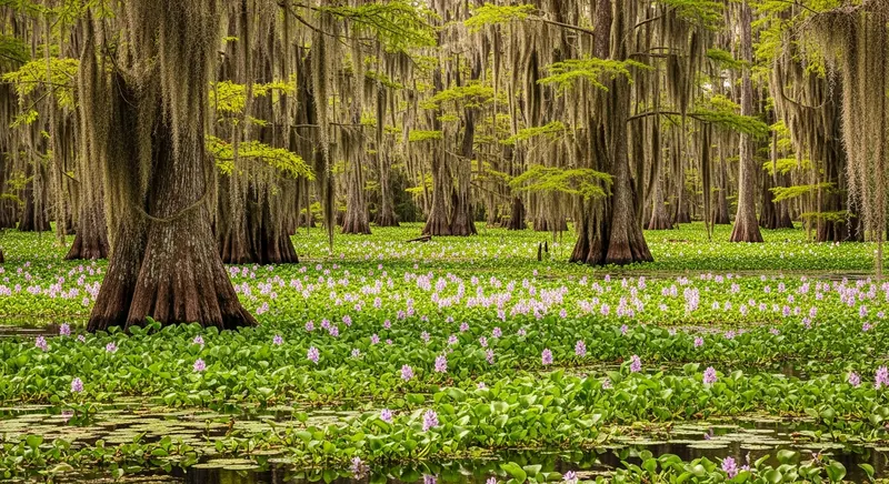 Map of Florida showing major water bodies with significant aquatic weed infestations including Lake Okeechobee, St. Johns River, and the Kissimmee chain of lakes